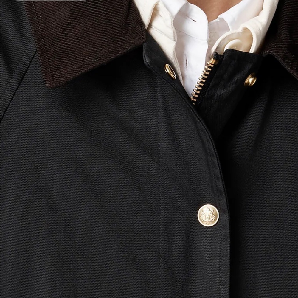 NEW J.Crew Long Barn Jacket™ in waxed cotton twill - Picture 3 of 14